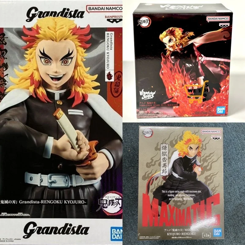 

High Quality Genuine Demon Slayer Figures Anime Figures Kyojuro Rengoku Collectible Figurines Desktop Model Toy Birthday Gift