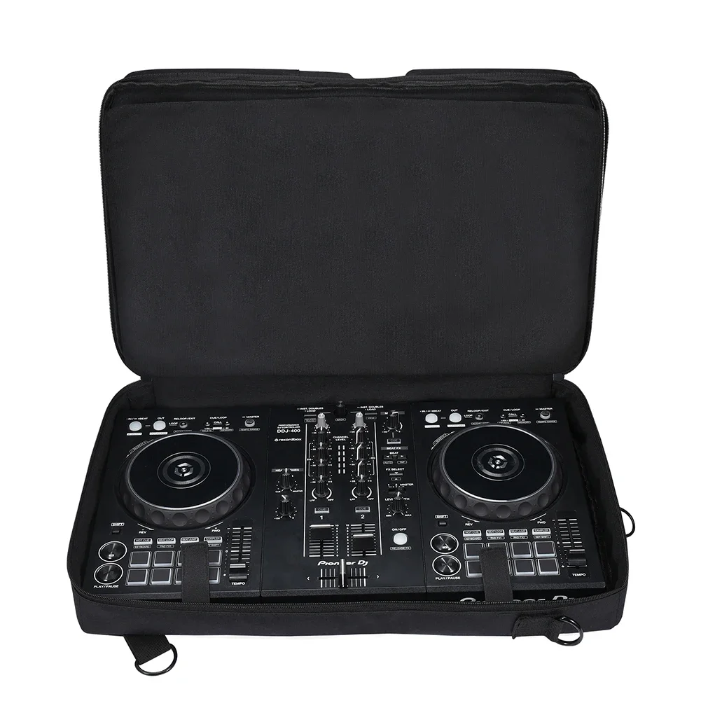 Portable Turntables Protective Case Dustproof Carrying Storage Bags with Sholder Strap Accessories for Pioneer DDJ-400 DDJ-FLX4