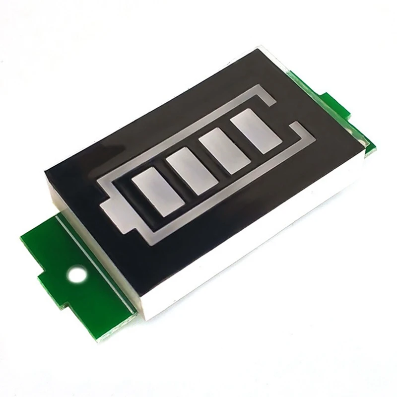 2ชิ้นเครื่องวัดแบตเตอรี่ลิเธียม1-8วินาทีแสดงโมดูลสีฟ้าสามสาย LED แบตเตอรี่ลิเธียมแผงแสดงสถานะชิ้นส่วนอะไหล่