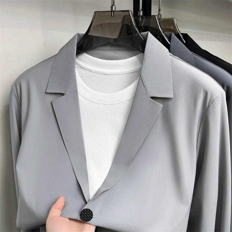 High-quality Men's Fashionable, Stylish, Casual Sun-Protective Clothing with Stretchability, Anti-UV Properties