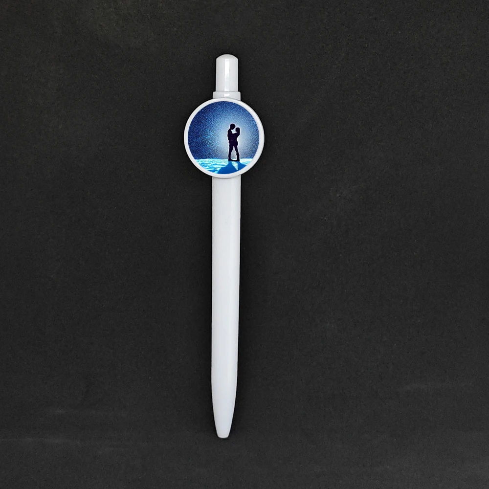 

10 шт./лот, сублимационные пластиковые шариковые ручки, канцелярские принадлежности, школьные принадлежности, офисное деловое использование