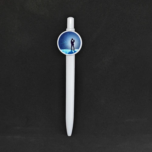 Imagen 2 del producto 50 unids/lote sublimación bolígrafos de plástico en blanco papelería a granel regalos de negocios para estudiantes