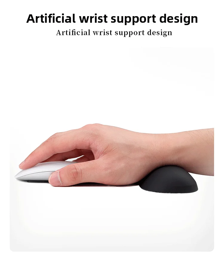 Weiche Silikon-Handgelenkauflage Tastaturunterlage Ergonomische Q-Elastische Schreibtischunterlage für Büro und Gaming in 4 Farboptionen – Detail 8