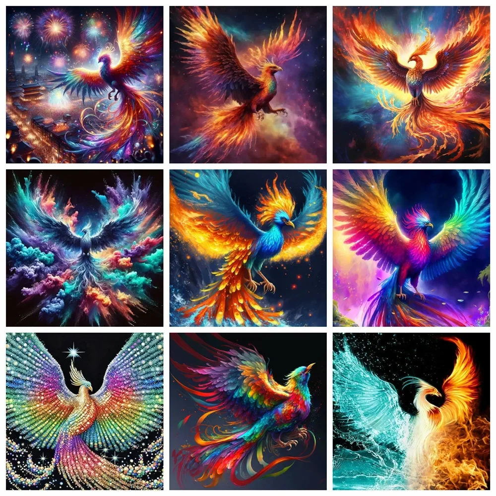 5d pittura diamante fai da te Phoenix animale punto croce regalo unico arte ricamo vendita uccelli mosaico decorazione della casa