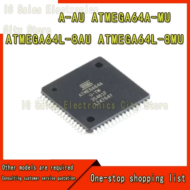 ATMEGA64A-AU ATMEGA64-16AU 64L-8AU ATMEGA64A-MU QFN64 New