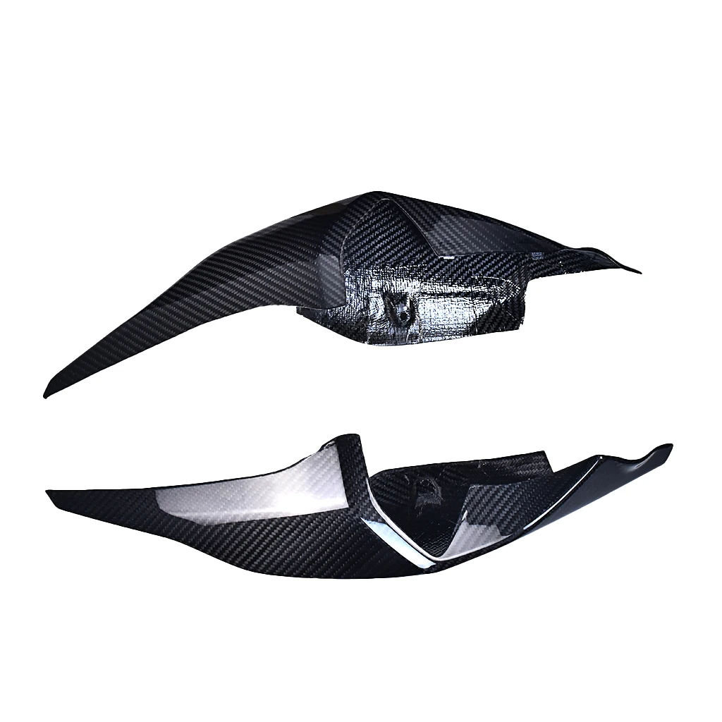 Motorcycle Spoiler 3K Pure Dry Carbon Fiber Rear Tail Seat Side Panels Fairing Plates For BMW S1000RR 2019 2020 2021 2022
