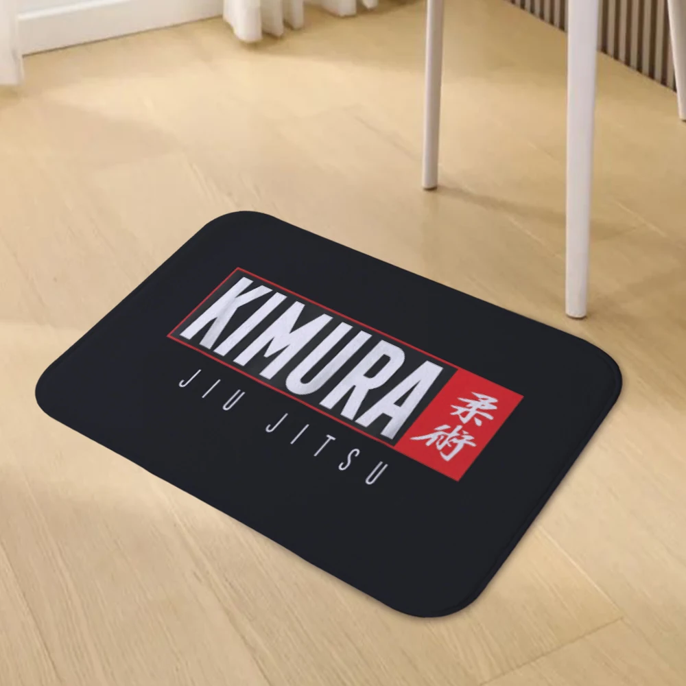 Alfombra Kimura Jiu Jitsu BJJ para sala de estar, alfombra para entrada, baño, alfombra para puerta, decoración del hogar 335