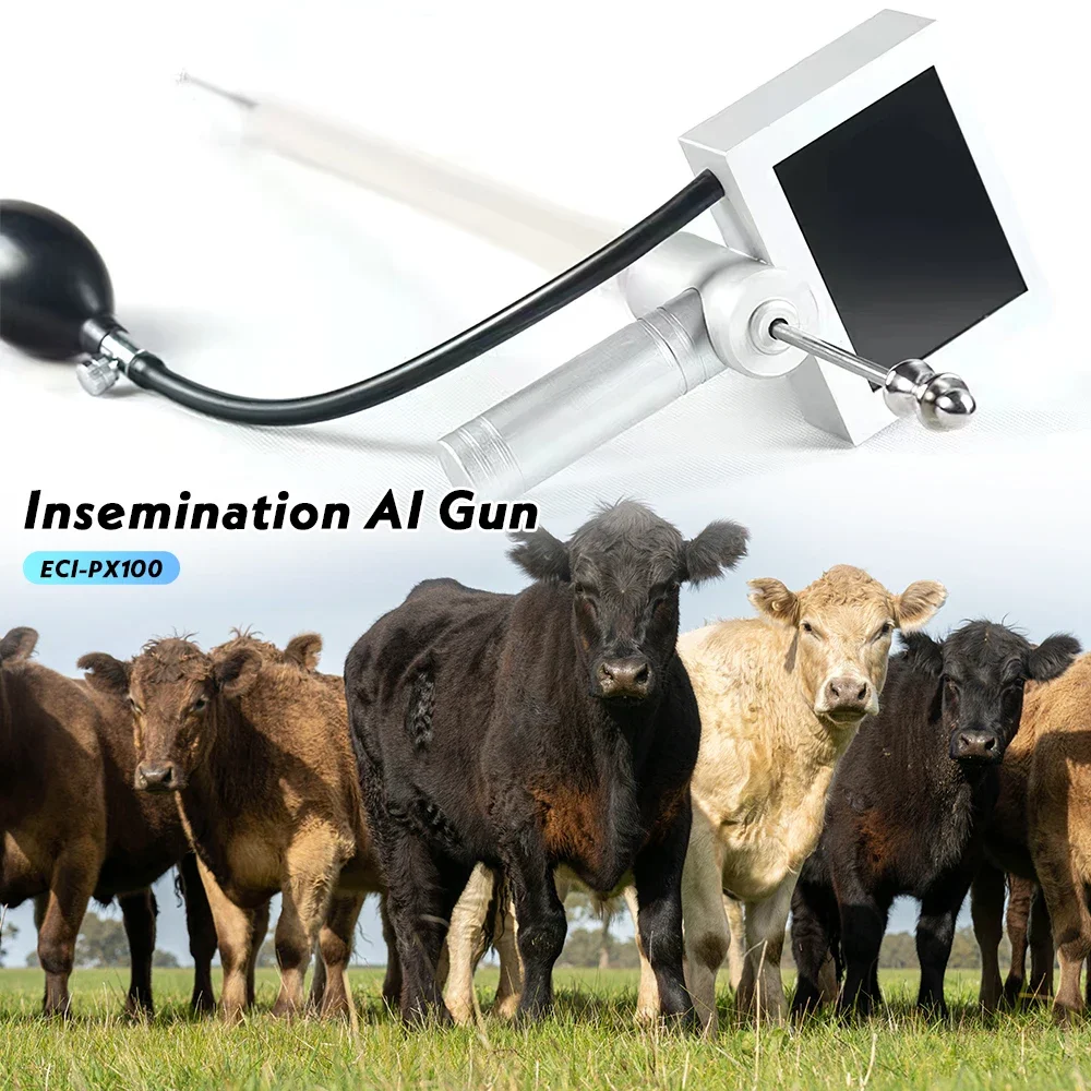 Veterinary Equipment Digital Visual Artificial Insemination Gun for Cattle Cow Artificial Insemination Gun with Camera