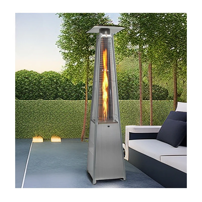 

Customized Quadrilateral pyramid swimming pool propane or butane gas only wholesale gas patio heater//