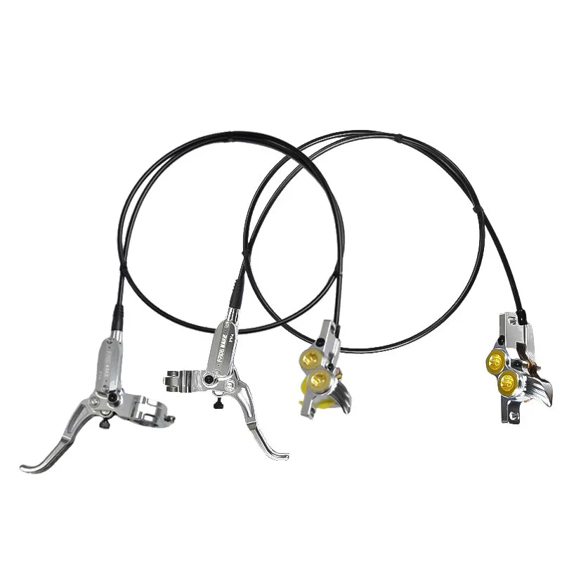 Mountain Bike Disc Brakes Kit MTB Mechanical Line Pulling Caliper Front / Rear Brakes Aluminum Alloy Hydraulic Brake