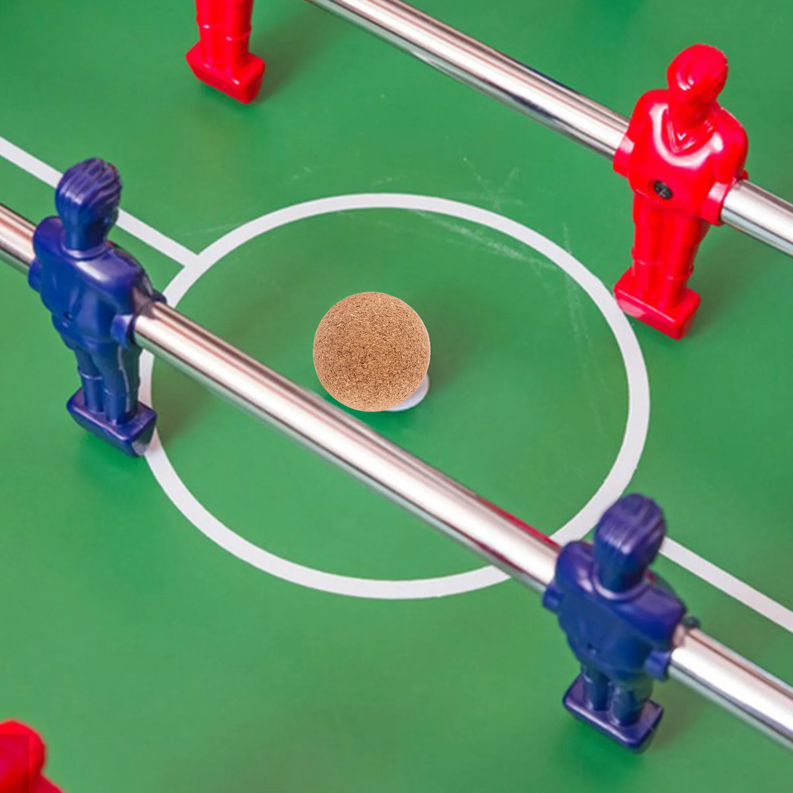 

4Pcs Mini Cork Foosball Balls Wooden Table Football Replacement Balls Smooth Surface Comfort Grip for Indoor Home Bar Mall Use