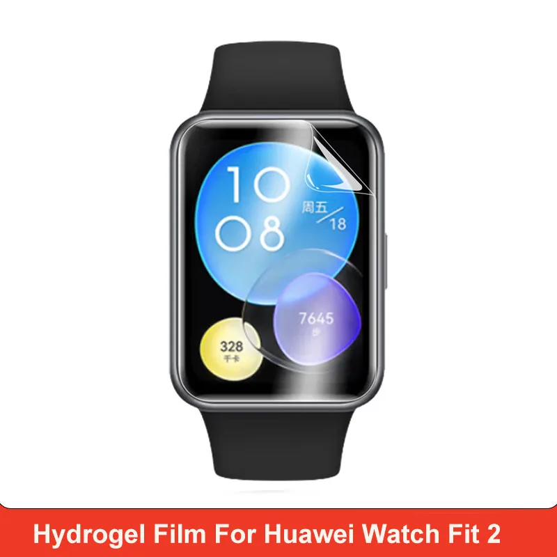 2 pcs Screen Protector Hydrogel Film For Huawei Watch Fit 2 Smartwatch Full screen film coverage High-definition film