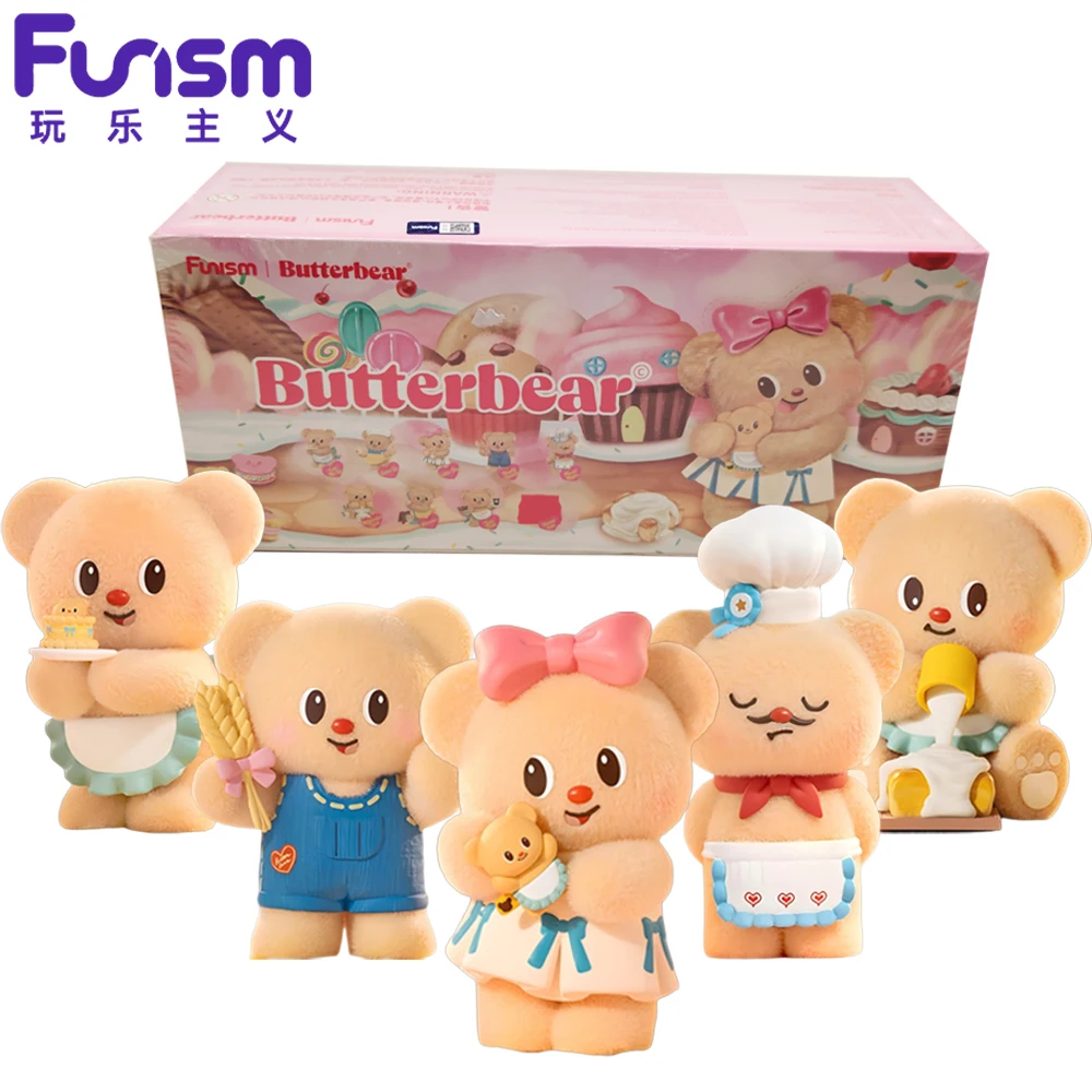 

New Original Funism Butter Bear Baking Workshop Series Blind Box Trendy Collectible Figurines Car Ornament Kids Surprise Gifts