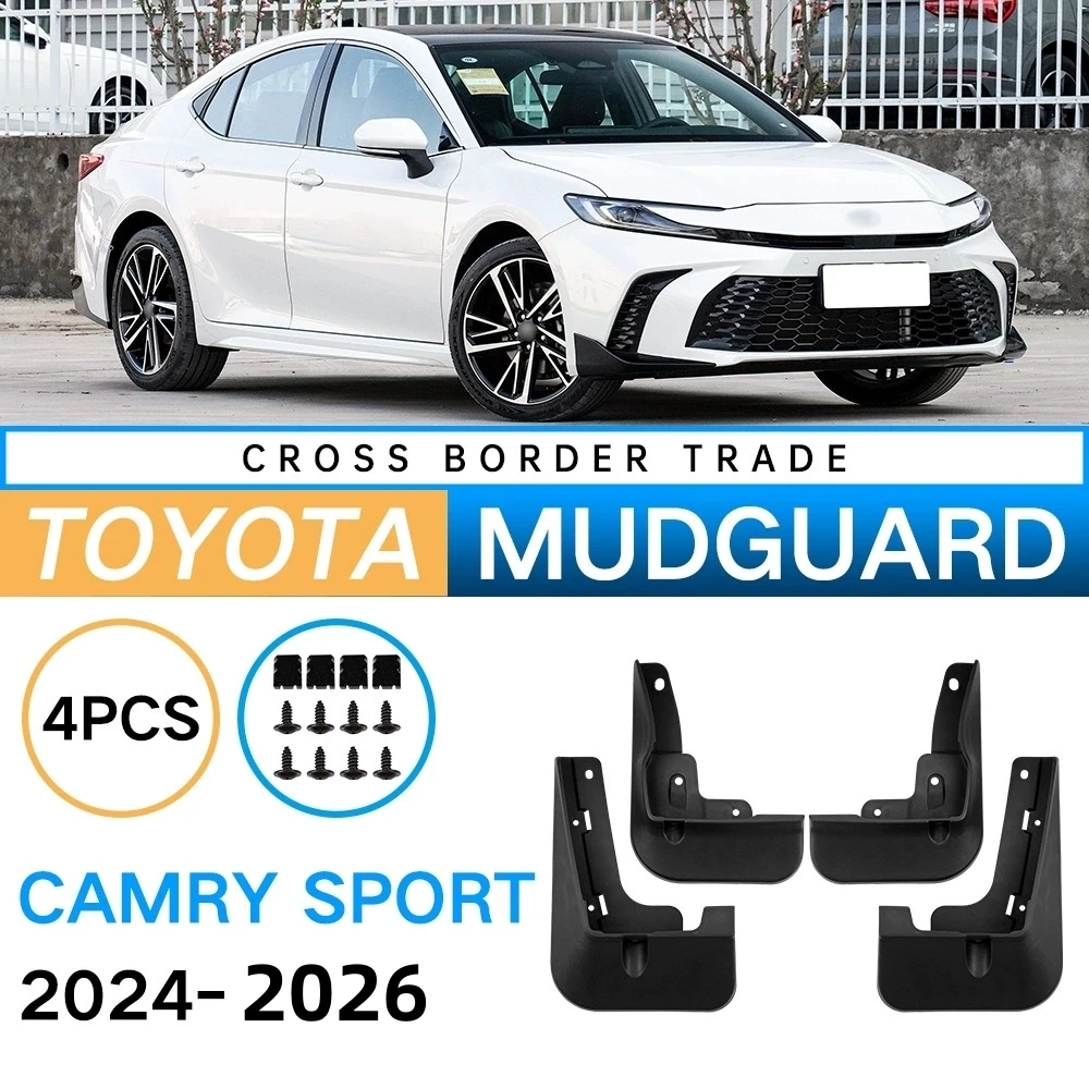 

4PCS Front Rear Wheel Mudguards For Toyota Camry SE/XSE Sport 2024-2025 Sedan Touring Splash Guards Fender Mud Flaps Accessories