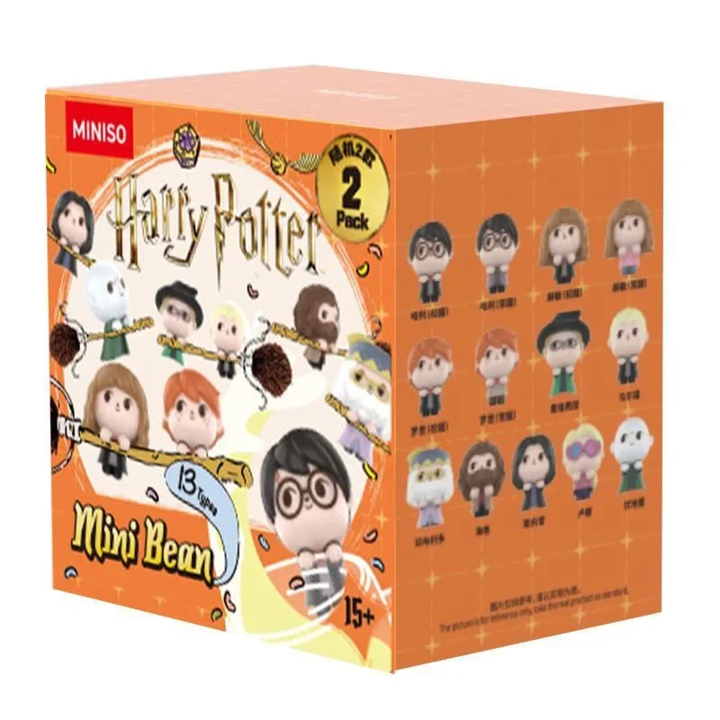 MINISO x Harry Potter Authentische Liegestaltungspuppen – 2 Stück niedliche Computer-Anhänger-Desktop-Dekoration, zufälliges Schiff