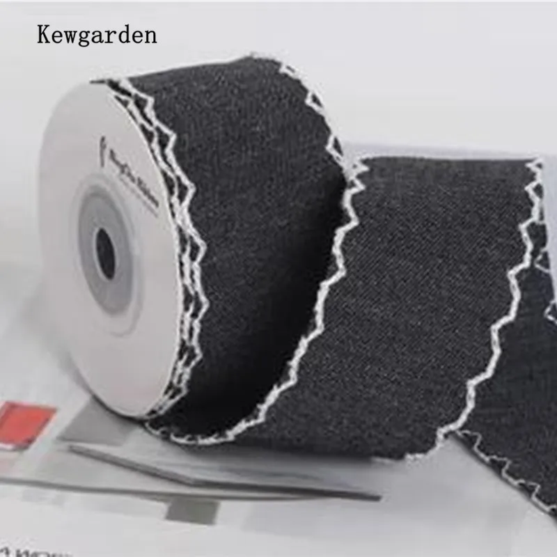 Kewgarden Wavy Edge Deinim Ribbons 1.5\
