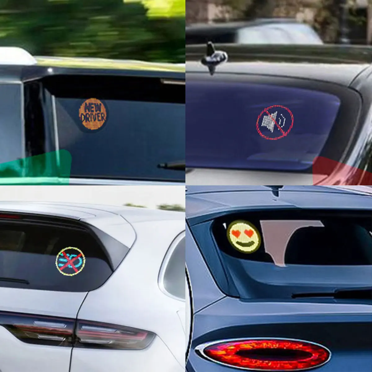 Car LED Pixel Display Car Rear Window Moving Scrolling Advertise Screen Panel Full Color Sign Text Expression Screen