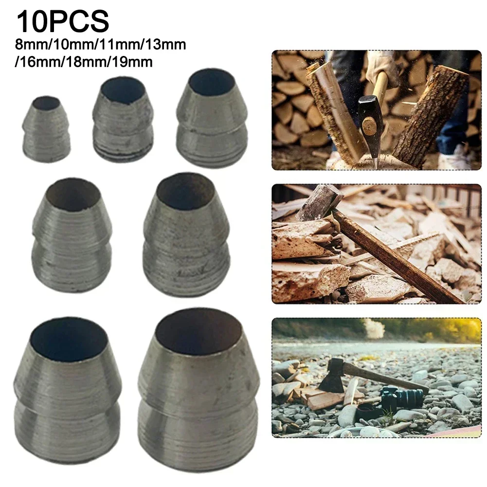 ​10pcs 8-19mm Round Steel Hammer Handle Wedge Fixed Handle Prevent Loosening For Carpentry Maintenance