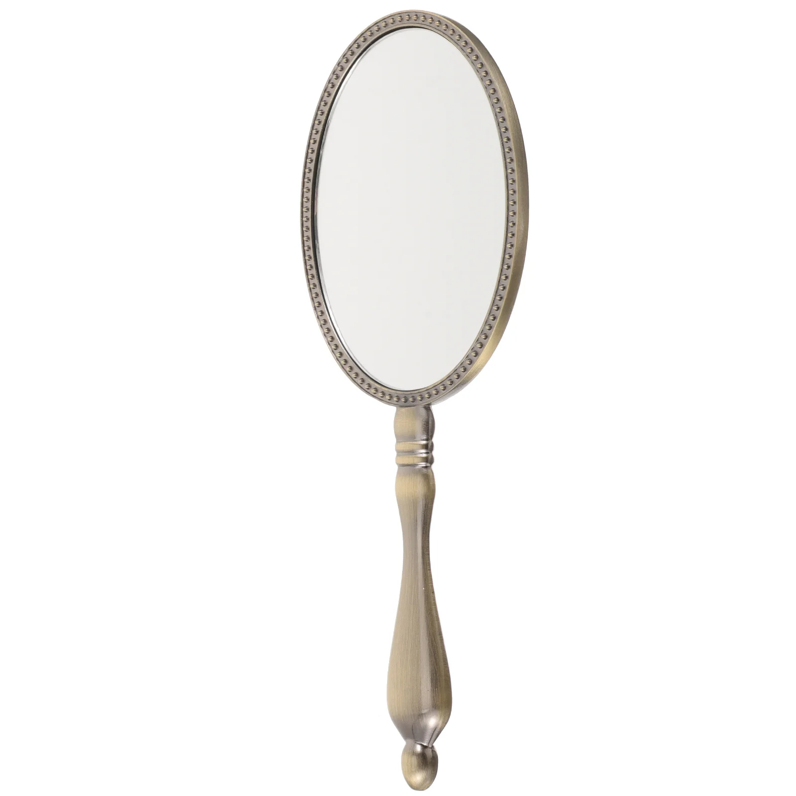 우아한 손거울 휴대용 메이크업 거울 빈티지 손잡이 거울 귀여운 디자인