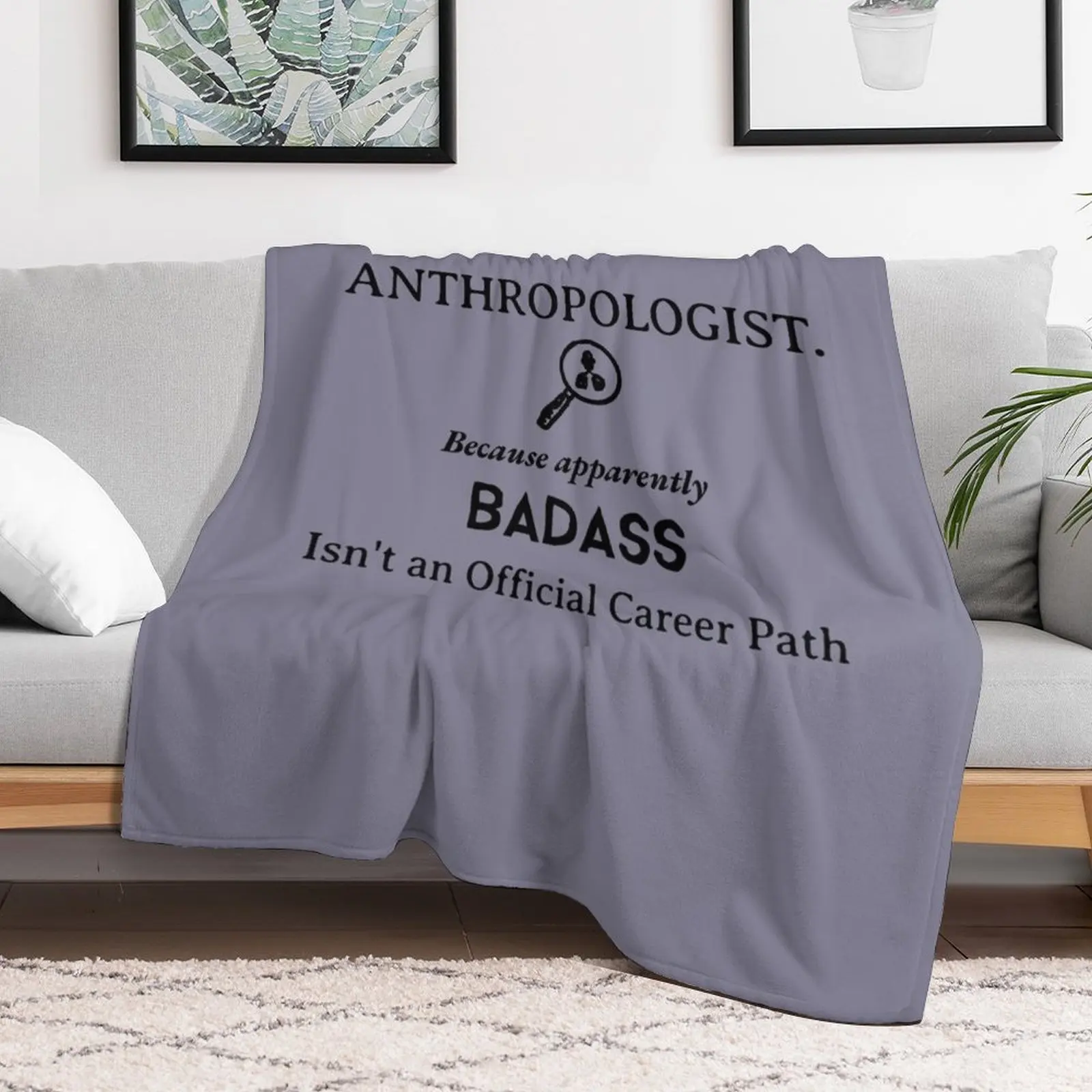 Badass Anthropologist Throw Blanket Bed Fashionable For Baby Blankets