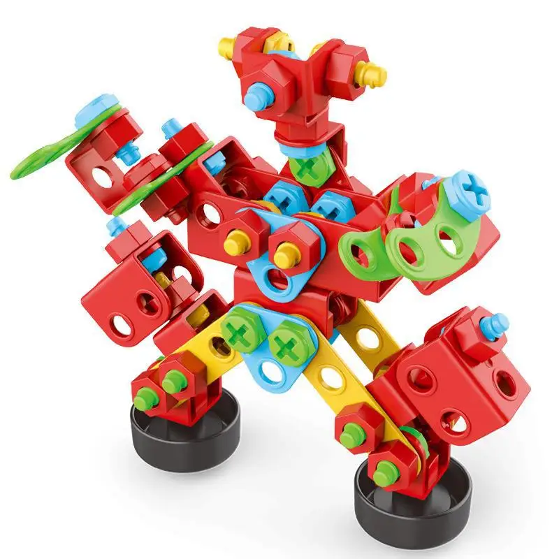 Drill Screwing Building Block 3D Nut Gear Assembly Tool Construction Set Educational Boys and Girls Toolbox Toy for Kids Gift view 5