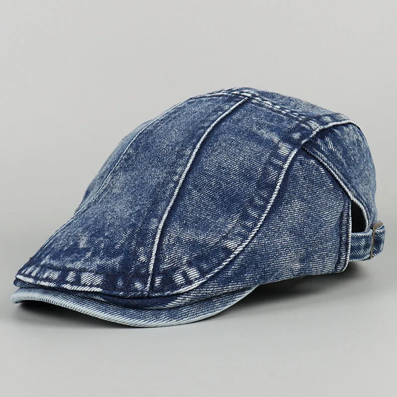 boina-de-algodao-preta-unissex-ajustavel-estilo-newsboy-vintage-para-verao-2026-chapeu-de-ganga-preto-para-mulheres-e-homens