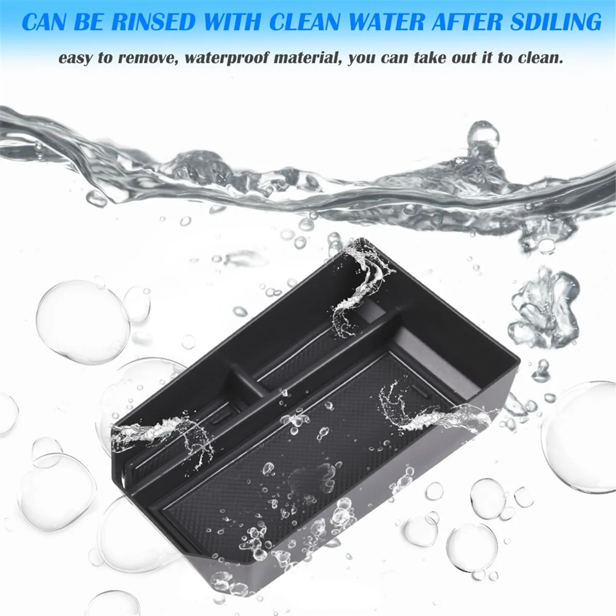 صندوق مسند الذراع لوحدة التحكم المركزية صندوق تخزين صينية تنظيم لسيارات BMW 5 Series G60 2024 الملحقات الداخلية #6