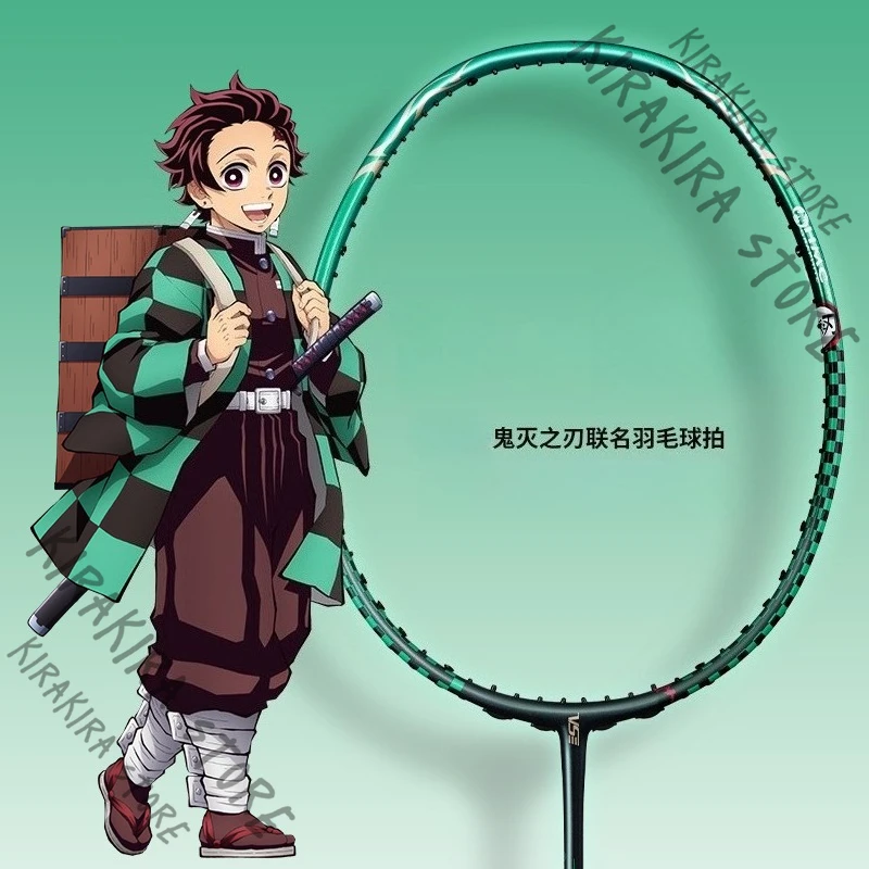 Demon Sayer Kamado Tanjiro Nezuko Azuma Zenitsu Hashibira Inosuke Badminton Racket Anime Child Spy Batt Lore Gifts