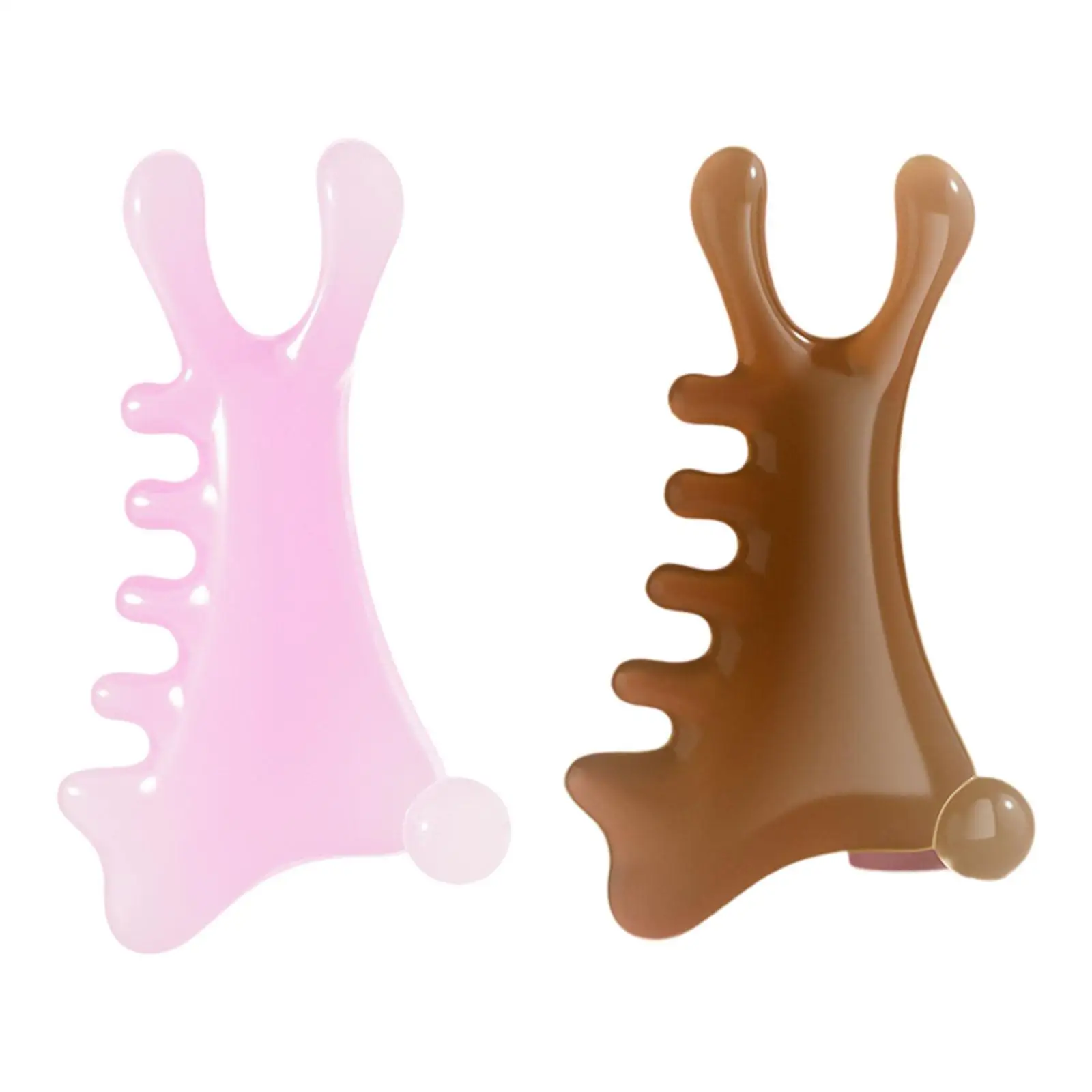 Massage Comb Massager Portable Compact Lightweight Multi Functional Hair Scalp Comb Gua Sha Scraping for Head Nose Scalp Face