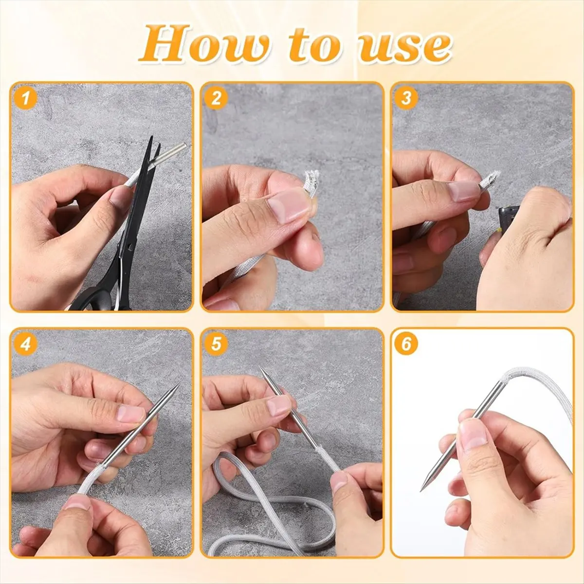 AT16 4 Pcs Paracord Lacing Needle-Tools Needles-Paracords-Needles for Bracelet Baseball Glove Leather Lacings Accessories
