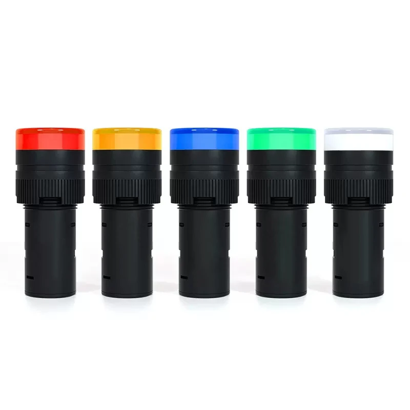 Indicator Signal Lamp Light Waterproof AD16-16C 16mm ACDC 12V 24V 110V 220V 380V Red Green Yellow Blue White LED Bulbs