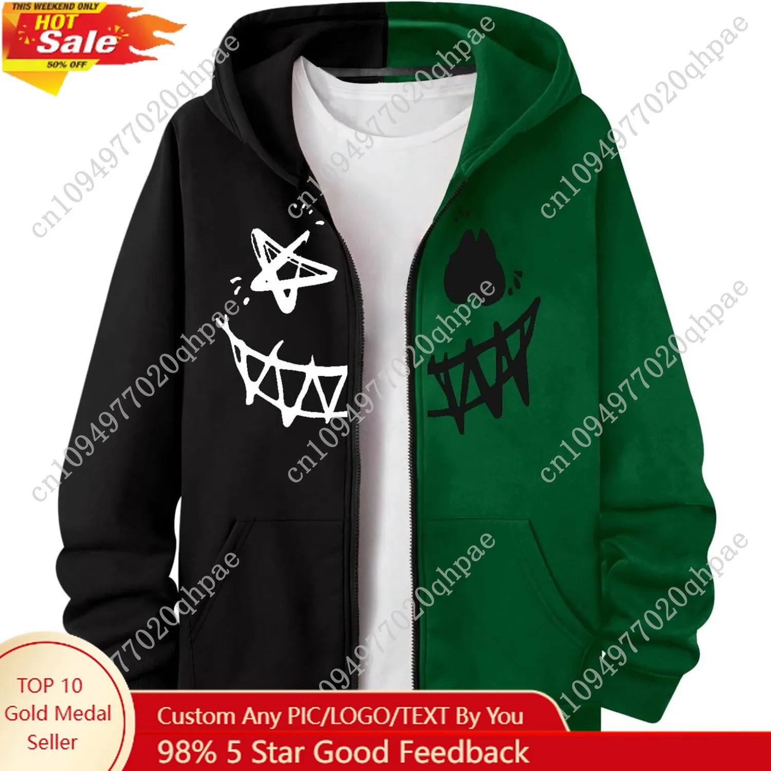 

Boys'Zip Up Hoodies Sweatshirt Thermal Pullover Tops Graphic Long Sleeve Fall Clothes