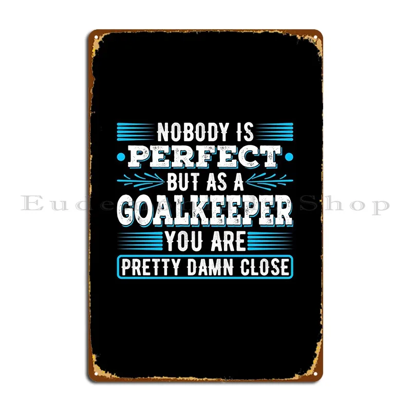 Handball Goalkeeper Gift Metal Sign Pub Mural Wall Decor Cinema Design Design Pub Tin Sign Poster