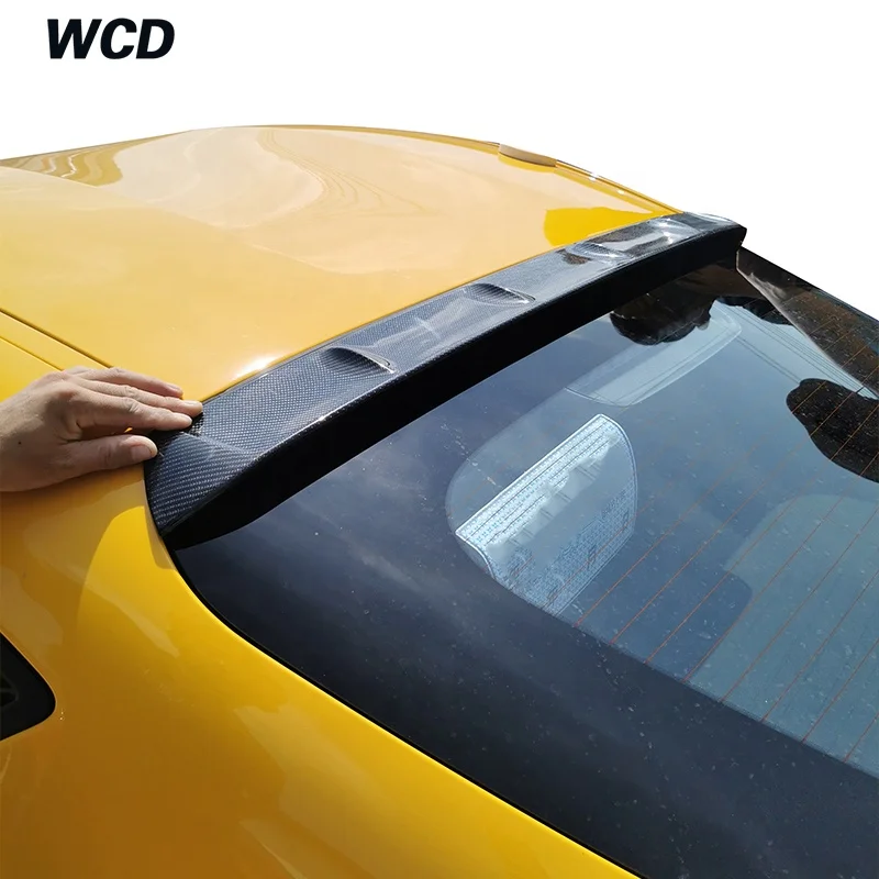 Carbon fiber Rear Roof Top Spoiler Wings Case For  Supra A Style 2019 2020 Auto Car Decoration