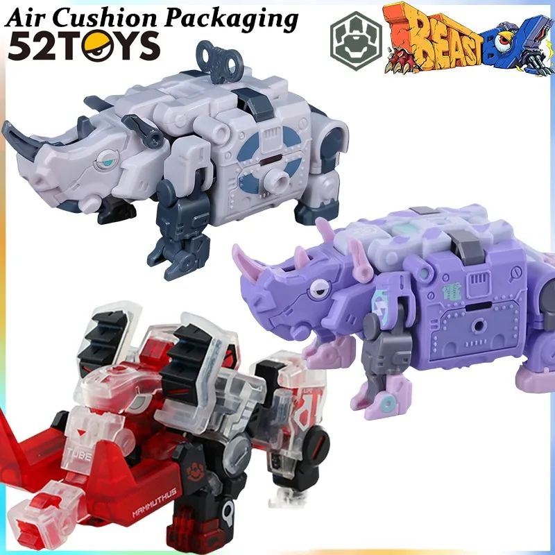 

52TOYS Genuine BEASTBOX Series Transformable Mammoth - End Thunder Rhinoceros Mechanical White Action Figures Model Toys Gifts