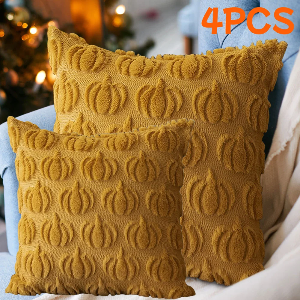 

Halloween Decoration For Home Cartoon Pumpkin Bat Ghost Pillowcase Horror Soft Pillowcase Party Supplies 1-4PCS Haloween Home Or