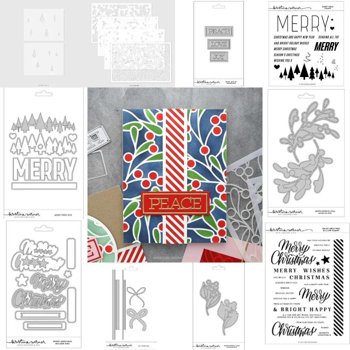 Merry Greetings Builder 2024 New September Metal Cutting Dies Stamps Stencil For Scrapbooking Paper Craft Handmade Card Album