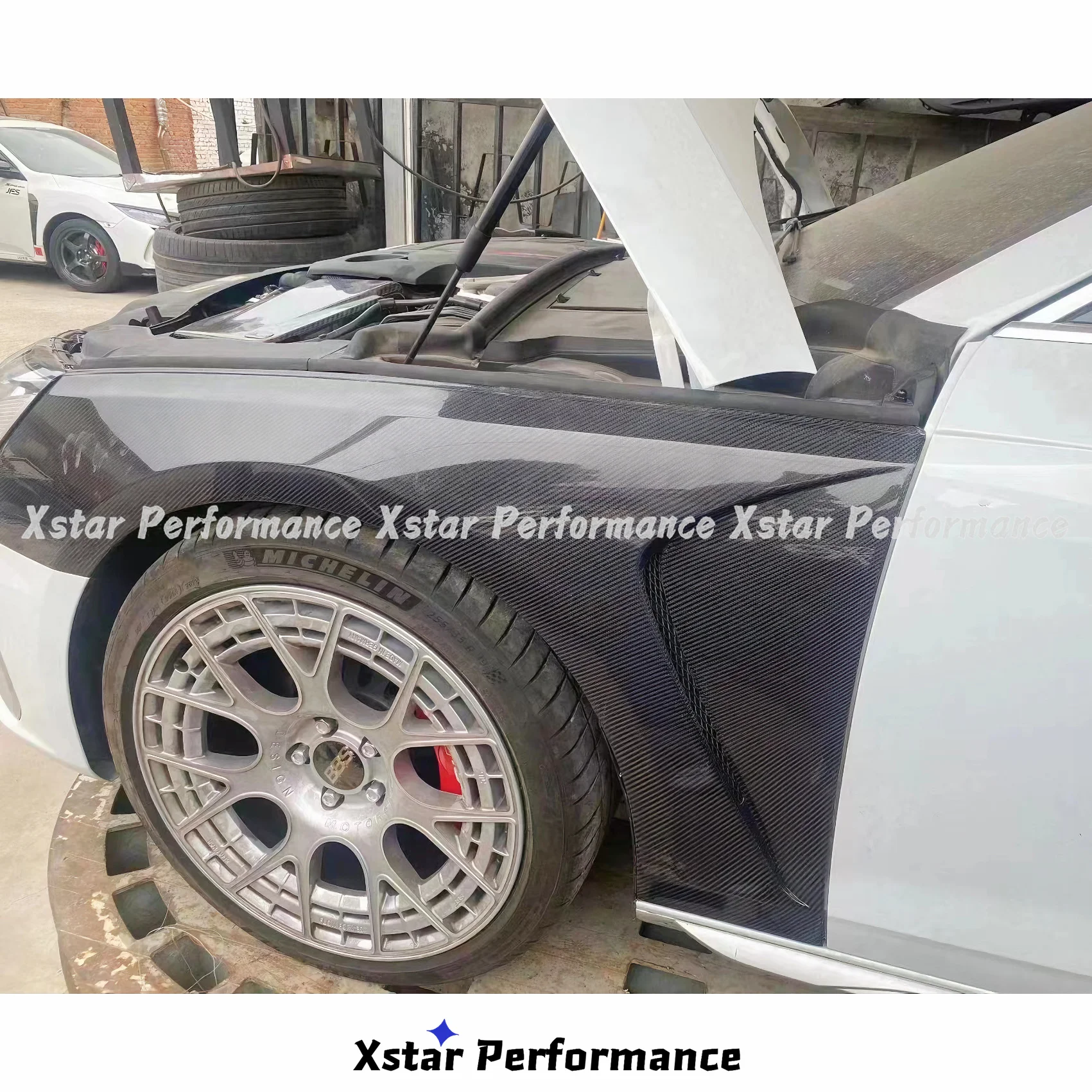 Xstar Performance Vemt Style Carbon Fiber Front Fender For Audis A4 B9 B10 2019-2023