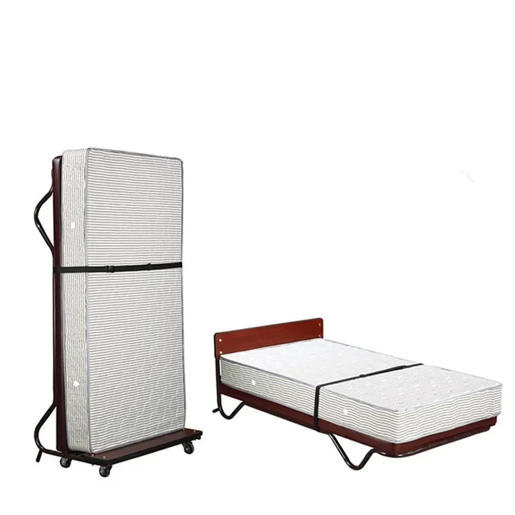 

2026Best Selling Space Saving Rollaway Bed for Hotels Home Furniture Metal Bedroom Furniture Carton Iron Foldable Single Modern