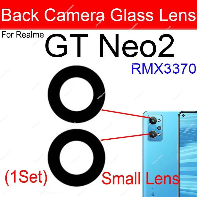 For Realme GT Neo2 Neo 2T Rear Main Camera Lens Galss Back Glass Lens Replacement