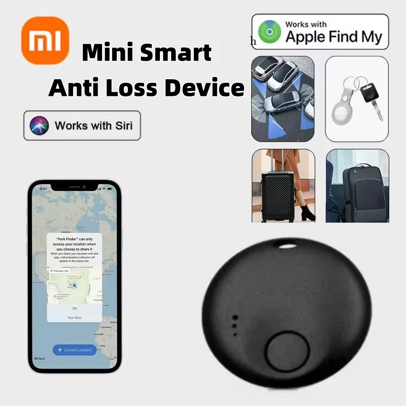 Xiaomi novo mini etiqueta inteligente rastreador de bagagem bluetooth funciona com apple encontrar meu (ios apenas) localizador de itens para