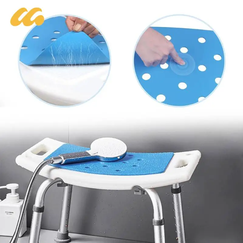 Cushion Paste Non-slip Elderly Bathroom Bath Chair Shower Stool Professional Cushion Paste Warm EVA Chair Seat Safe Environment