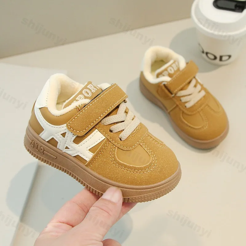 Children's Casual Cotton Shoes 2025 Autumn Winter New Boys Girls Retro Sports Shoes Kids Toddler Non-Slip Comfortable Sneakers