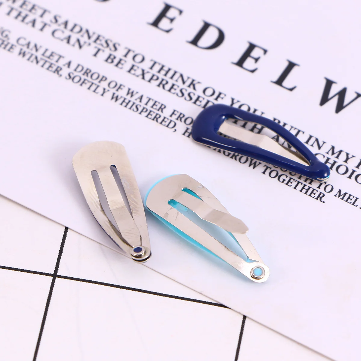 

14Pcs Water Droplet Hairpins Classic Design Bright Colors Stylish Kids Hair Clips Girls Bobby Pin Party Decoration