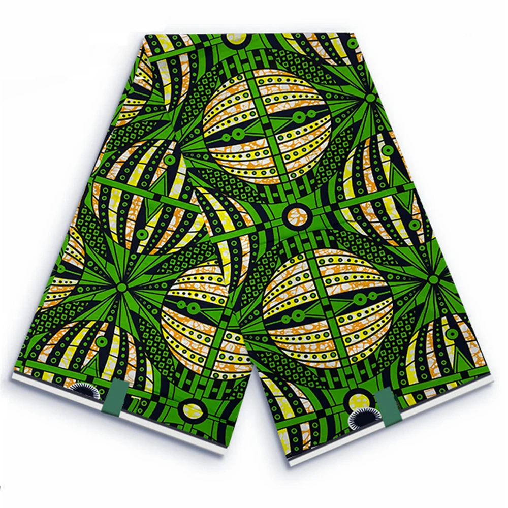 Imagem -03 - Tecido de Cera Africano Original Tecido Batik 100 Algodão Verdadeiro Nigeriano Ankara Block Prints Super para Costura Mais Novo