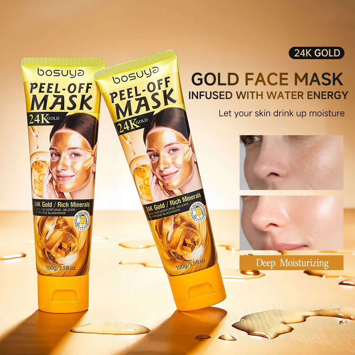 Tear the Facial Mask, Clean and Control Oil, Clean Pores, Moisturize Deeply, Nourish and Care the Face