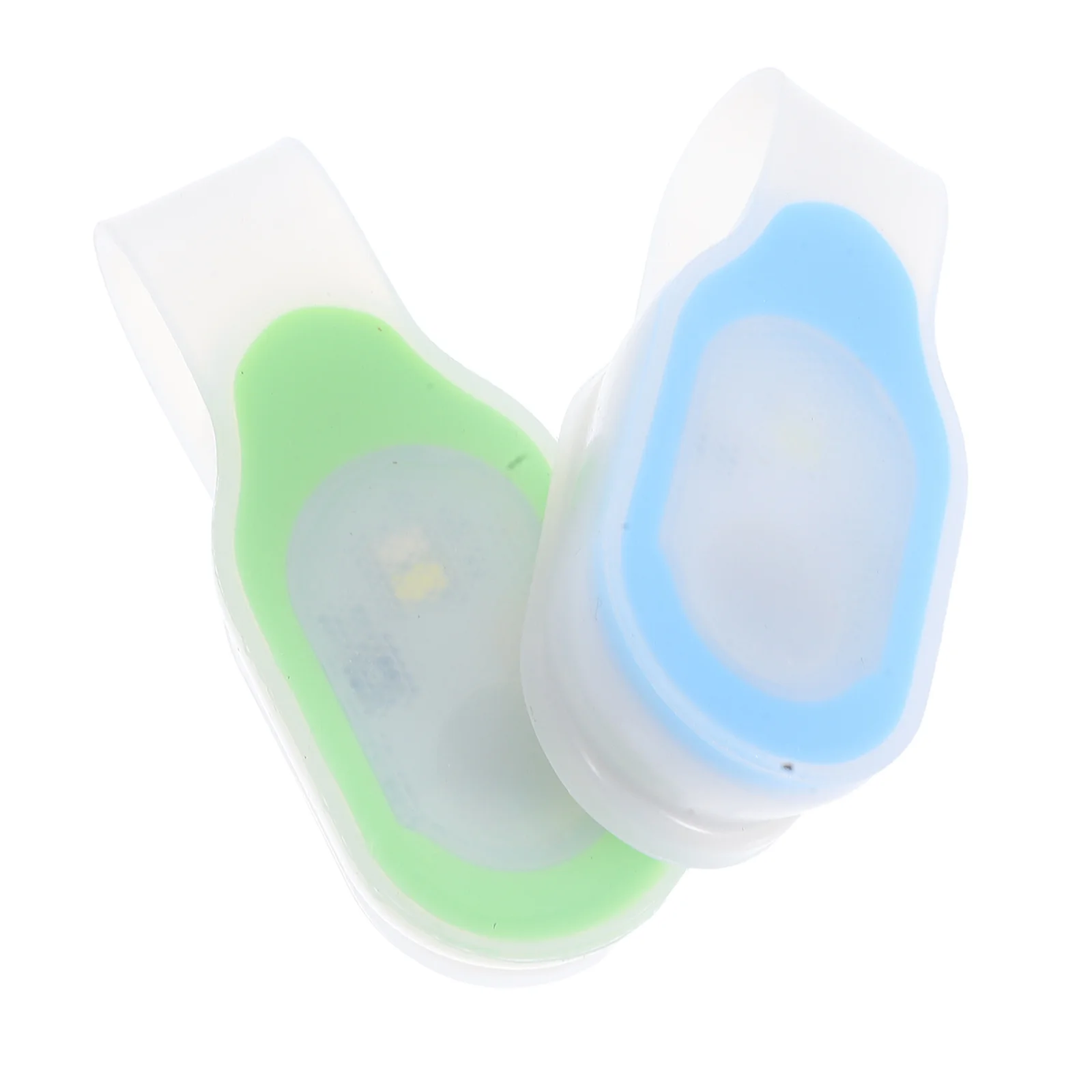

2pcs Led Magnetic Clip Light Premium Silicone Hands-Free Safety Lamp For Running Jogging Night Outdoor Sports Nurse Badge