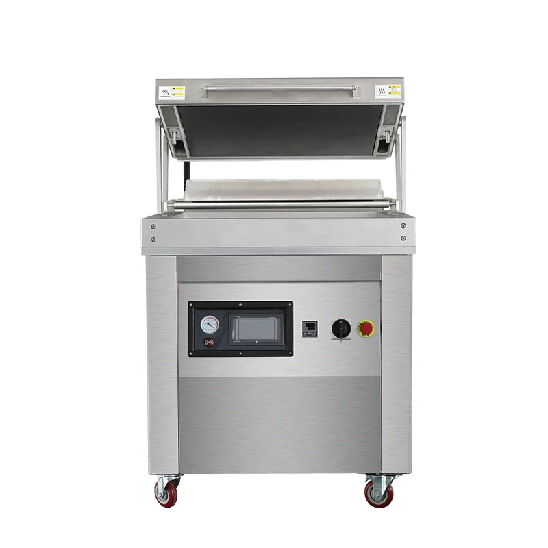 เครื่องซีลสูญญากาศแบบถาดแนวตั้ง รุ่น HVC-760FS ยี่ห้อ Hualian สำหรับบรรจุภัณฑ์เนื้อสัตว์/ปลา/อาหารทะเล/ไส้กรอก/อุปกรณ์เสริม