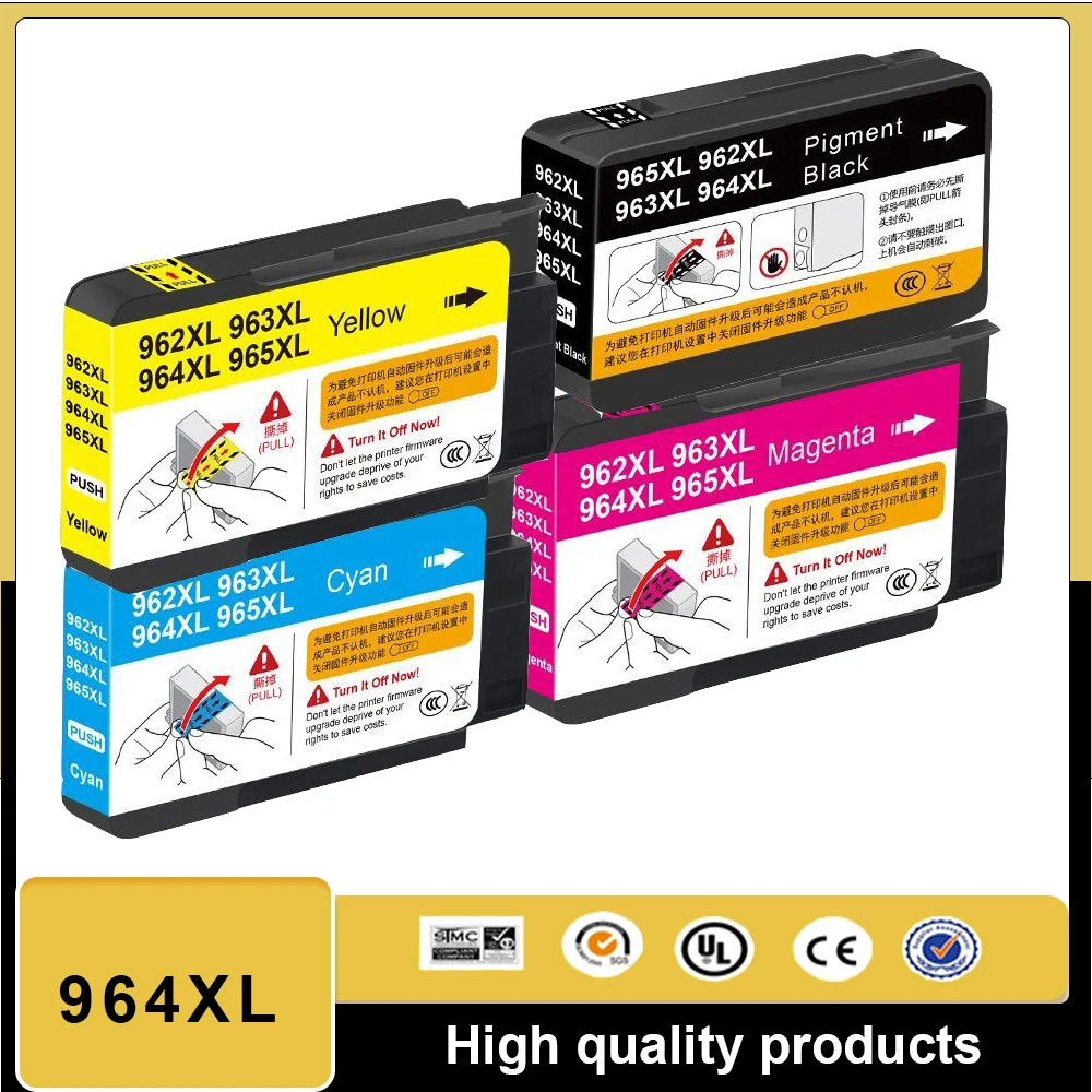 

962XL 962 962 XL Чернильный картридж, совместимый с принтером HP 962XL 962 OfficeJet Pro 9010 9012 9015 9018 9020 9026 9027 9028 9029 9025