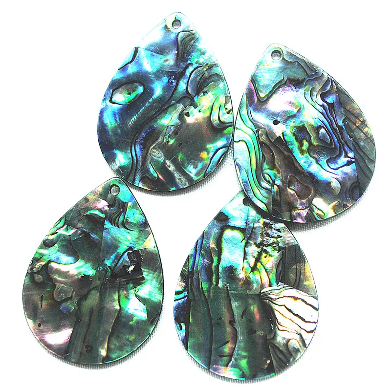 

5 шт. натуральных подвесок из морского абалона, 35x25 мм, в форме капли, из перламутра морского охлажденного водой жемчуга, идеально подходят для создания украшений своими руками.